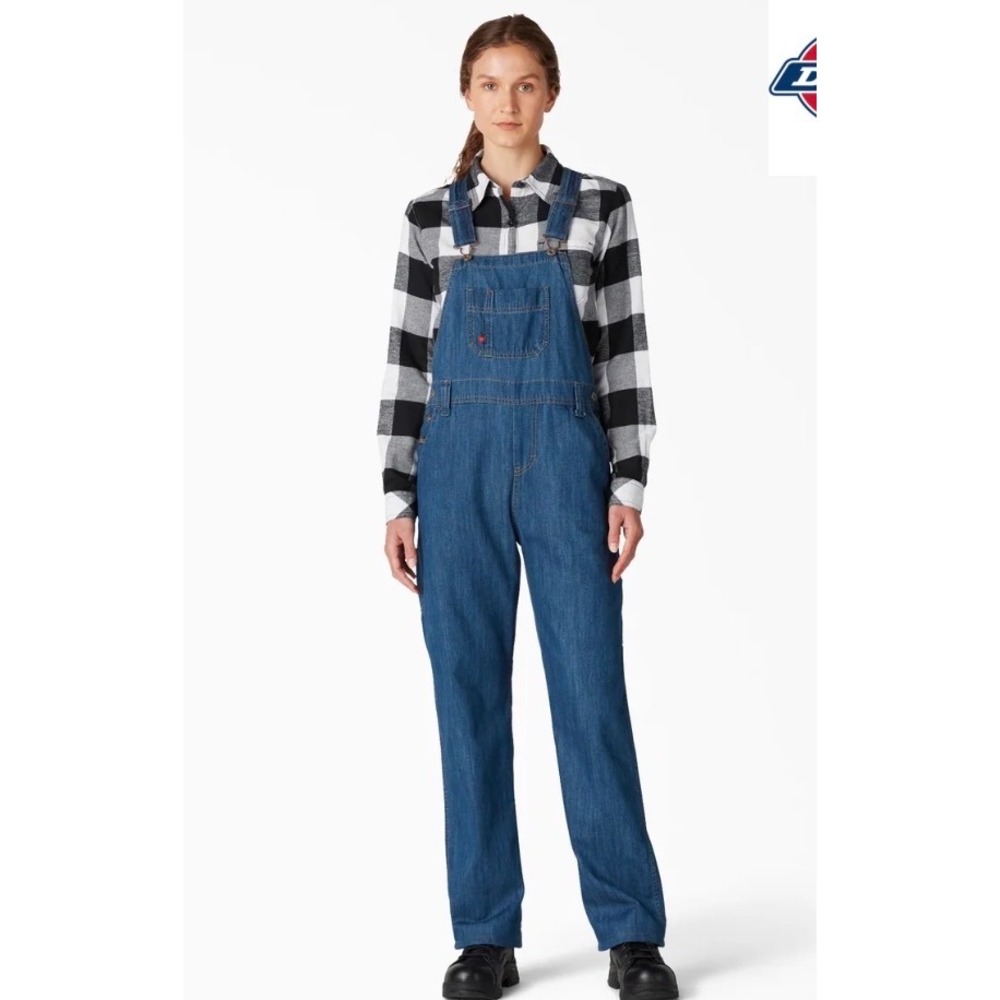 Dickies Women's Relaxed Fit Bib Overall Medium